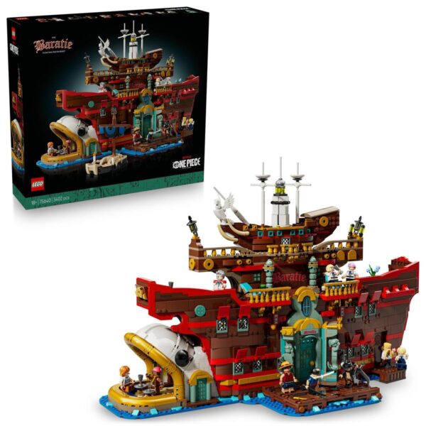 [PREVENTA]  LEGO® ONE PIECE Restaurante Flotante Baratie Regalo Para Fans del Anime y la Serie de Acción Real de Netflix, Modelo en Kit Para Hombres y Mujeres, Aventura en Barco Pirata 75640