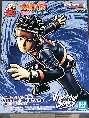 Banpresto Figura de Acción Obito Uchiha Naruto Shippuden, Vibration Stars 10 cm BP88462 Multicolor