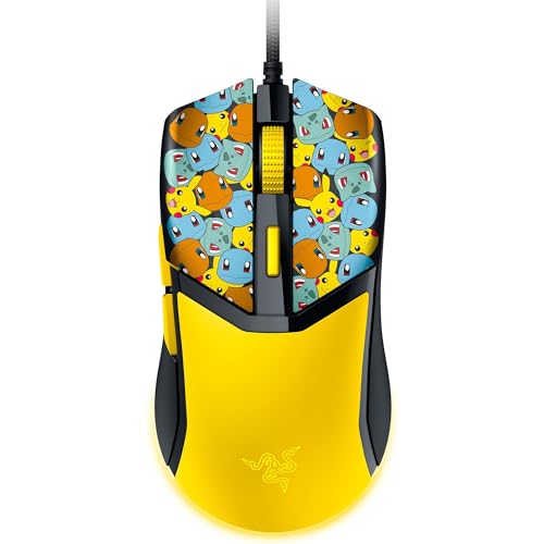 Razer Cobra Pokémon Edition - Ratón de Juego Ligero con Cable - Sensor 8500 dpi - 58g - Interruptores ópticos de ratón 3th Gen - Iluminación Chroma - Speedflex | Pokémon Kanto