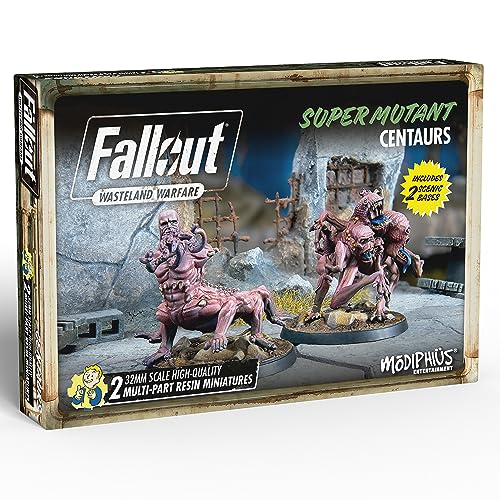 Modiphius Entertainment | Fallout Wasteland Warfare | Super Mutants: Centaurs | Miniatures | Unpainted