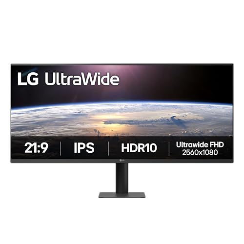 LG 34U511A-B - Monitor UltraWide 34", Curvo, Panel IPS, UWFHD (2560 x 1080), 100 Hz, Ultrapanorámico 21:9, sRGB 99%, Ajuste en Inclinación (Eje Horizontal), Negro