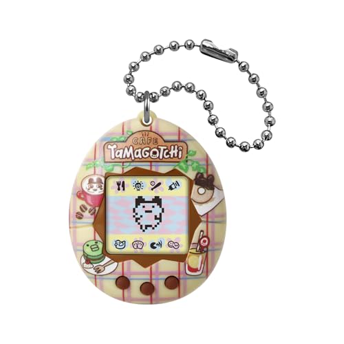 BANDAI, Tamagotchi Mascota Virtual Original Café, Multicolor 42997, Juguete Electrónico, Optimo para Niños Mayores de 8 Años Tu Mascota Electronica Favorita con nuevos diseños para coleccionar