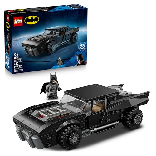 LEGO DC Batmóvil de The Batman - Maqueta de Coche de Juguete y Minifigura de Superhéroe -