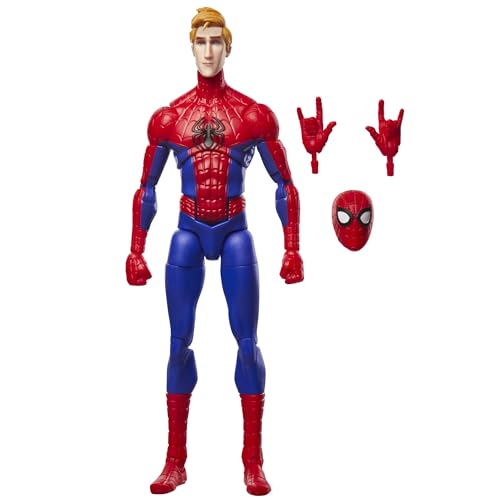 Marvel Legends Series, Peter Parker, Spider-Man: Un Nuevo Universo, Figura Coleccionable de 15 cm