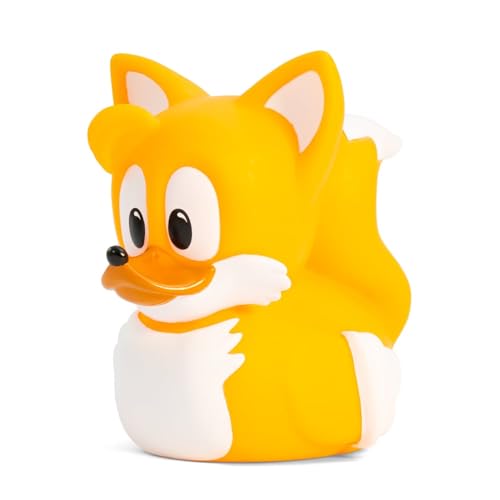 TUBBZ Mini: Sonic - Tails Figura Mini Coleccionable de Pato de Goma Disfrazado