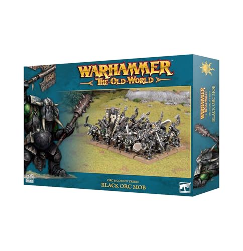 Warhammer Games Workshop Viejo Mundo - Orcos y Tribus Goblin: Mob de orcos Negros