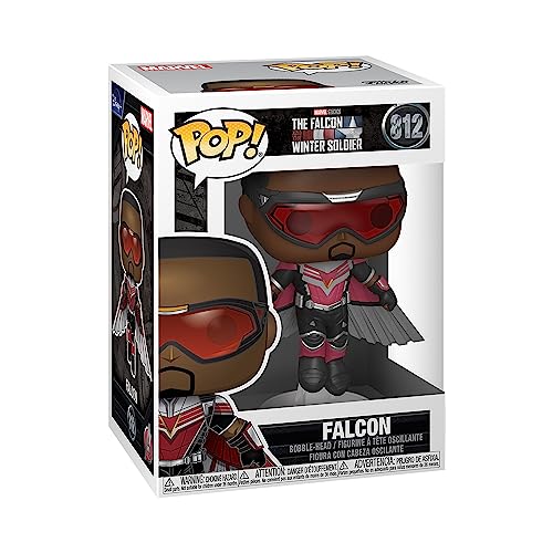 Funko Pop! Marvel: The Falcon & Winter Soldier - Falcon - (Flying Pose) - The Falcon And The Winter Soldier - Figura de Vinilo Coleccionable - Idea de Regalo- Mercancia Oficial - TV Fans