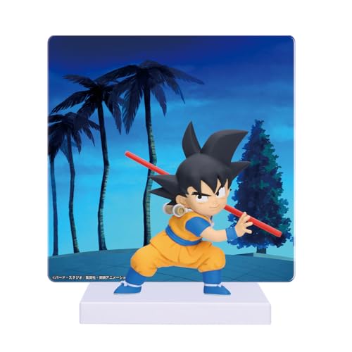 Banpresto Figura de Acción Goku Dragon Ball Daima - with Panel 7 cm - BP89723P Multicolor. Estatua Coleccionable, Figura Detallada y Regalo óptimo para Fans del Anime.