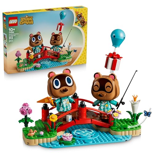 Reserva abierta de LEGO Animal Crossing Un día Divertido con Tendo y Nendo – Figuras Articuladas de Mapaches de Juguete – Decoración para la Habitacion Infantil – Regalo Gamer para Niñas y Niños de 10+ Años – 77059