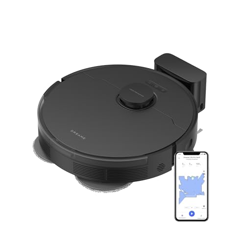 DREAME L10s Pro Gen 3 Robot Aspirador y Friegasuelos Inteligente, Succión Vormax de 13.000 Pa, Sistema de Fregado DuoScrub, Mopa con Elevación Automática 7 mm, Alcanza lo Inalcanzable, 5200 mAh, Negro