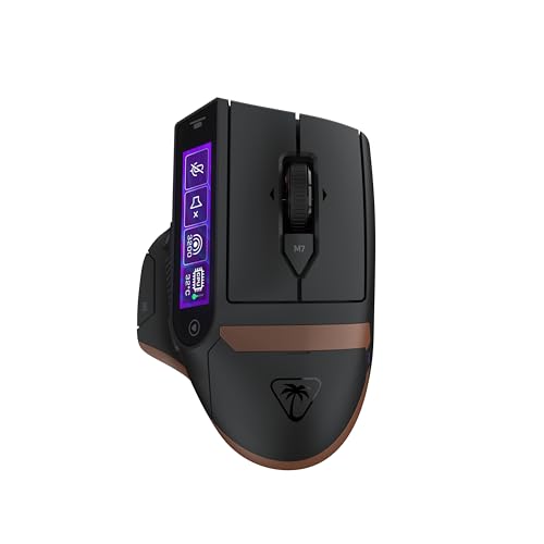 Reserva abierta de Turtle Beach Command Series MC7 Ratón de Juego inalámbrico - Pantalla de Control táctil integrada, muestro de 8K Reales, Sensor óptico Owl-Eye de 30K PPP, interruptores ópticos Titan