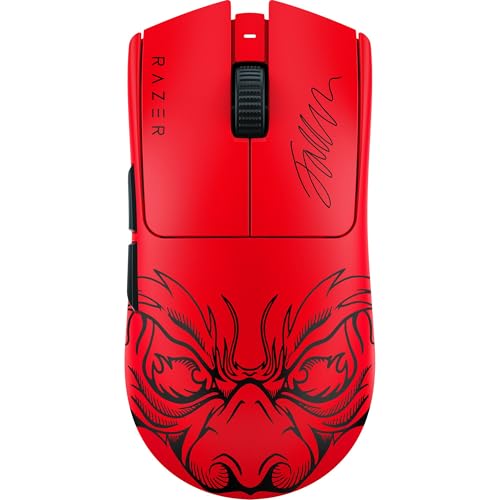Razer Viper V3 Pro Faker Edition - Ratón inalámbrico Ultraligero Esports Gaming - 8K Hz HyperPolling (diseño Ligero de 54g, Sensor Focus Pro 35K dpi, HyperSpeed Wireless) Faker