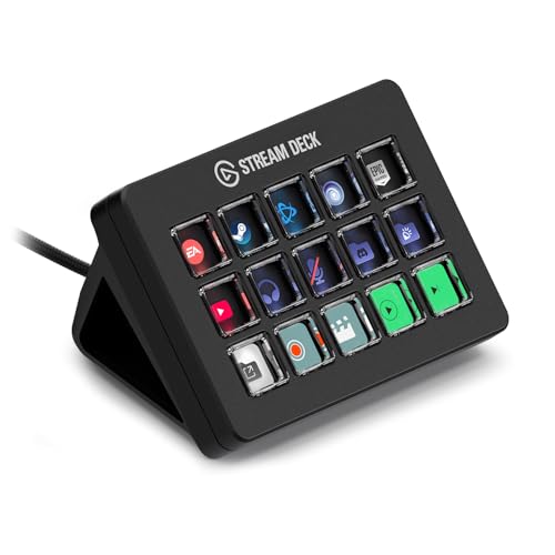 Elgato Stream Deck Scissor Keys - Controlador de Videojuego para Gamers Aficionados - Teclas Personalizables para Discord, accesos rápidos, acciones en Juego & más