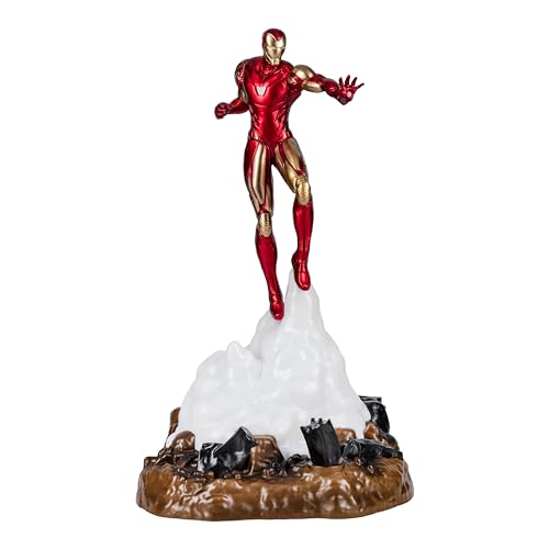 Luz Figura Iron Man - Lámpara Decorativa Oficial Marvel Avengers, USB, 31.5cm