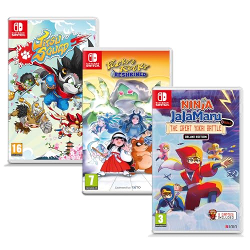 Pocky & Rocky + Ninja JaJaMaru + Jitsu Squad - Japanese Mythology Bundle - Nintendo Switch