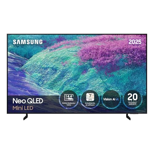 Samsung TV 55 Pulgadas Neo QLED Mini LED QN1EF 4K Smart TV con Vision AI, Pantalla sin Reflejos con Glare Free y Motion Xcelerator 144Hz