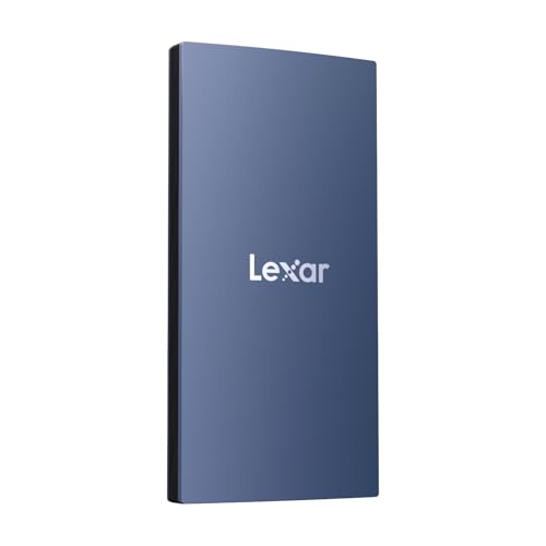Lexar ES3 SSD Externo 1TB, USB3.2 Gen2 Portable SSD, PSSD hasta 1050MB/s de Lectura, 1000MB/s de Escritura, Disco SSD Externo Compatible con iPhone Serie 15/Mac/PS5/XBOX (Azul)