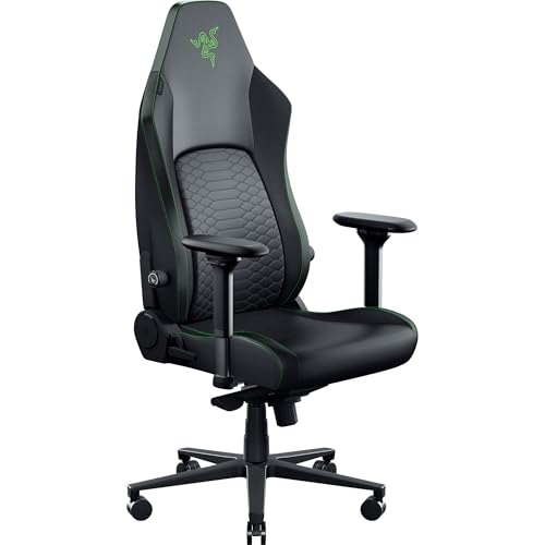 Razer Iskur V2 NewGen - Silla Gamer ergonómica con Comodidad Transpirable Cuero EPU 2.ª generación con tecnología Cooltouch - Sistema de Soporte Lumbar Hyperflex | Verde