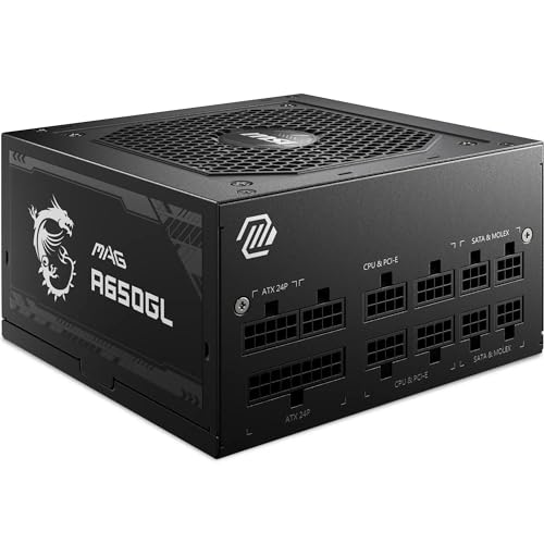 Alimentatore Pc Msi Mag A650gl Pcie5 - 650w 80+ Gold Modulare