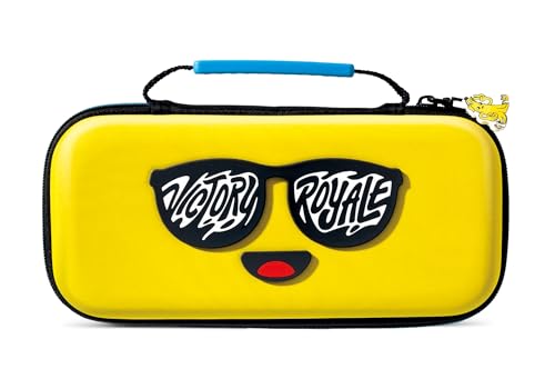 Funda protectora PowerA para Nintendo Switch, Switch Lite y modelo OLED, funda protectora rígida con asa de transporte y almacenamiento para 9 tarjetas de juego, oficial: Peely; Fortnite