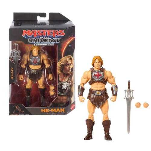 Masters of The Universe Chronicles He-Man Figura del héroe más poderoso de la película de 2026 a Escala 1:12, Aspecto Fiel al del Actor Nicholas Galitzine, 30 Puntos de articulación, JKJ26