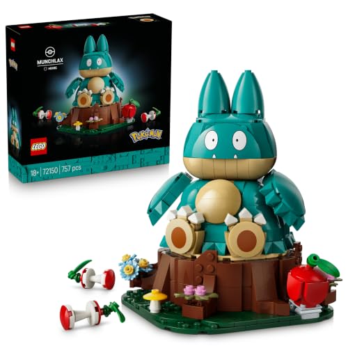 LEGO Pokémon Munchlax – Kit de Construcción para Adultos –