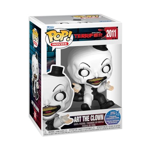 Funko Pop! Movies: Terrifier - Art The Clown - Sitting - Shelf Sitter - Figura de Vinilo Coleccionable - Idea de Regalo - Mercancía Oficial - Juguetes para niños y Adultos