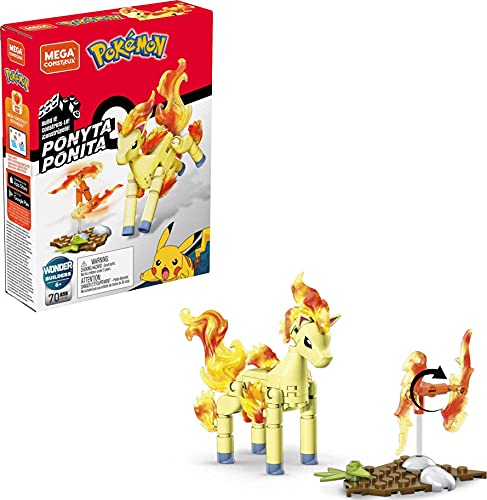 Mega Construx Pokemon Figuras Power Pack Ponytia, Bloques de construcción (Mattel GKY86)