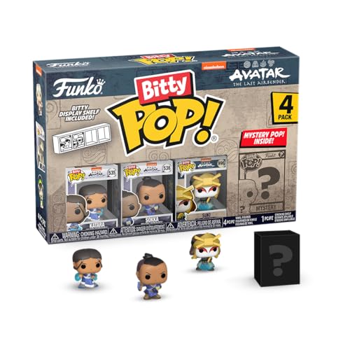 Funko Bitty Pop! Avatar: TLA - Katara 4PK - Katara, Sokka, Suki Y una Minifigura Misteriosa Sorpresa - 0.9 Inch (2.2 Cm) - Avatar: The Last Airbender - la Leyenda de Aang Coleccionable Fans