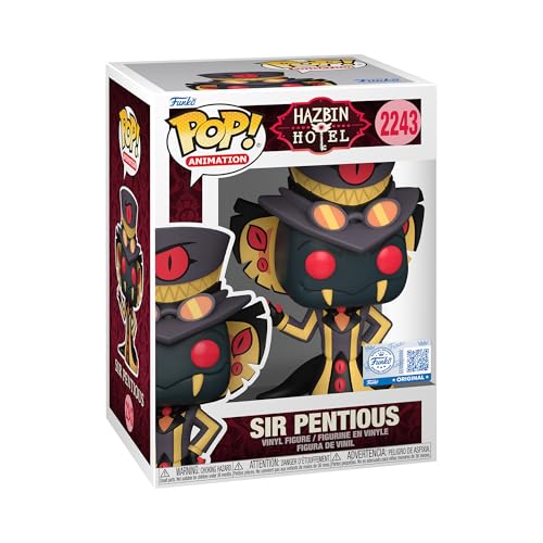 Funko Pop! Animation: Hazbin Hotel - Sir Pentious - 1 in 6 Chance of Receiving The Rare Chase Variant - Styles May Vary - Figura de Vinilo Coleccionable - Idea de Regalo - Mercancía Oficial