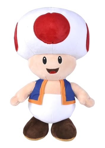 Simba- Peluche Toad 40cm, Material Suave y Agradable, 100% Original, Apto para Todas Las Edades (109231016)