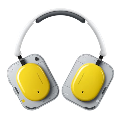 Nothing Headphone (a) Auriculares de Diadema Inalámbricos con Cancelación Activa de Ruido, hasta 135h de Batería, Hi-Res, Audio Espacial, Controles Táctiles– Amarillo