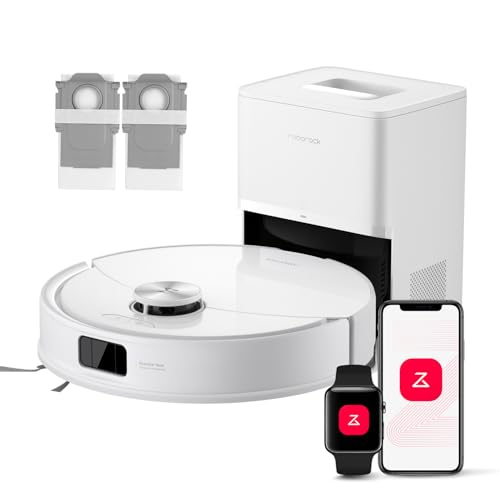 roborock Q10 S5+ Set Robot Aspirador y Fregasuelo 2 en 1 10000 Pa, Blanco