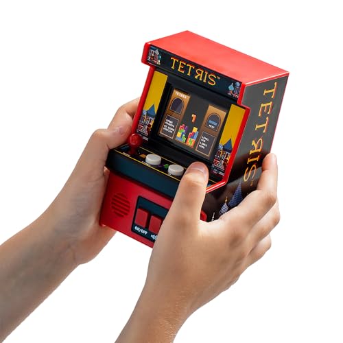 Arcade Classics Minimáquina de Videojuego de Tetris, Juguete electrónico clásico Retro con Nueva Pantalla TFT de Color, réplica auténtica en Miniatura