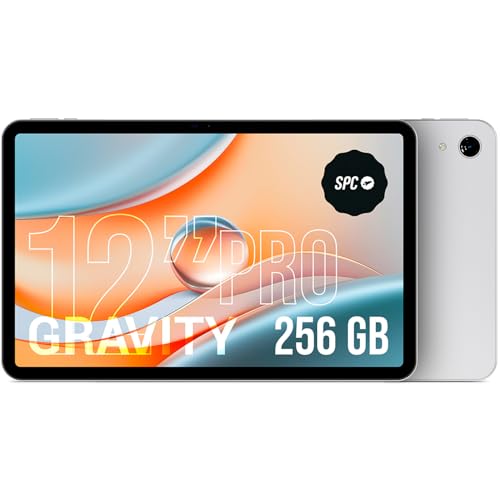 SPC Gravity Pro 12" - Tablet Android FHD, 256GB, 6GB RAM y Carga rápida