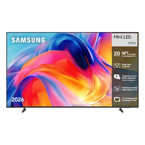 Samsung TV 43 Pulgadas Mini LED M72H 4K Smart TV con Vision AI Companion, Modo AI Football TV Plus, Deportes, Cine y Gaming