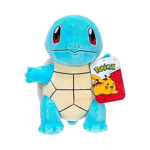 Pokémon Peluche Squirtle Peluche Suave de 20 cm con Detalles auténticos