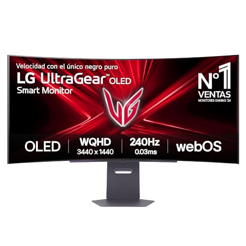 LG Monitor Ultragear Gaming 45GX90SA-B - 45'', OLED, WQHD, 240 Hz, < 1ms