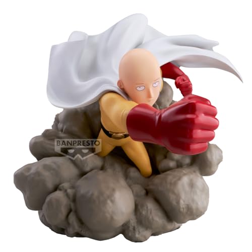 Banpresto Figura de Accion Saitama One-Punch Man - Diorama 15cm - BP30038P Multicolor - Figura Coleccionable - Ideal para los fanáticos del Anime One-Punch Man