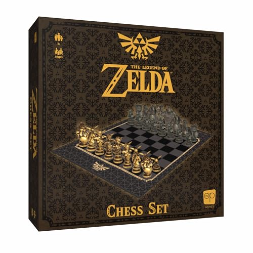 USAopoly The Legend of Zelda Collector's Chess Set – Juego de Estrategia – para Fans de Zelda – 2 Jugadores | 60+ Min | A Partir de 8 Años – Inglés