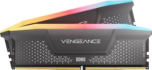 CORSAIR Vengeance RGB RS DDR5 32GB (2 x 16GB) hasta 6000MHz AMD Intel RAM